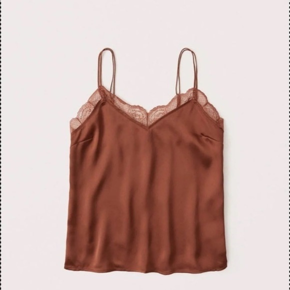 Abercrombie and Fitch Lace Satin Camisole - Picture 2 of 7